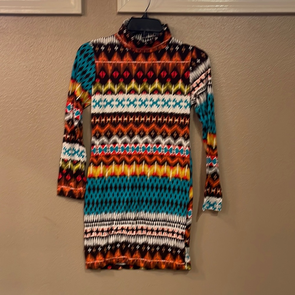 Aztec pattern dress
